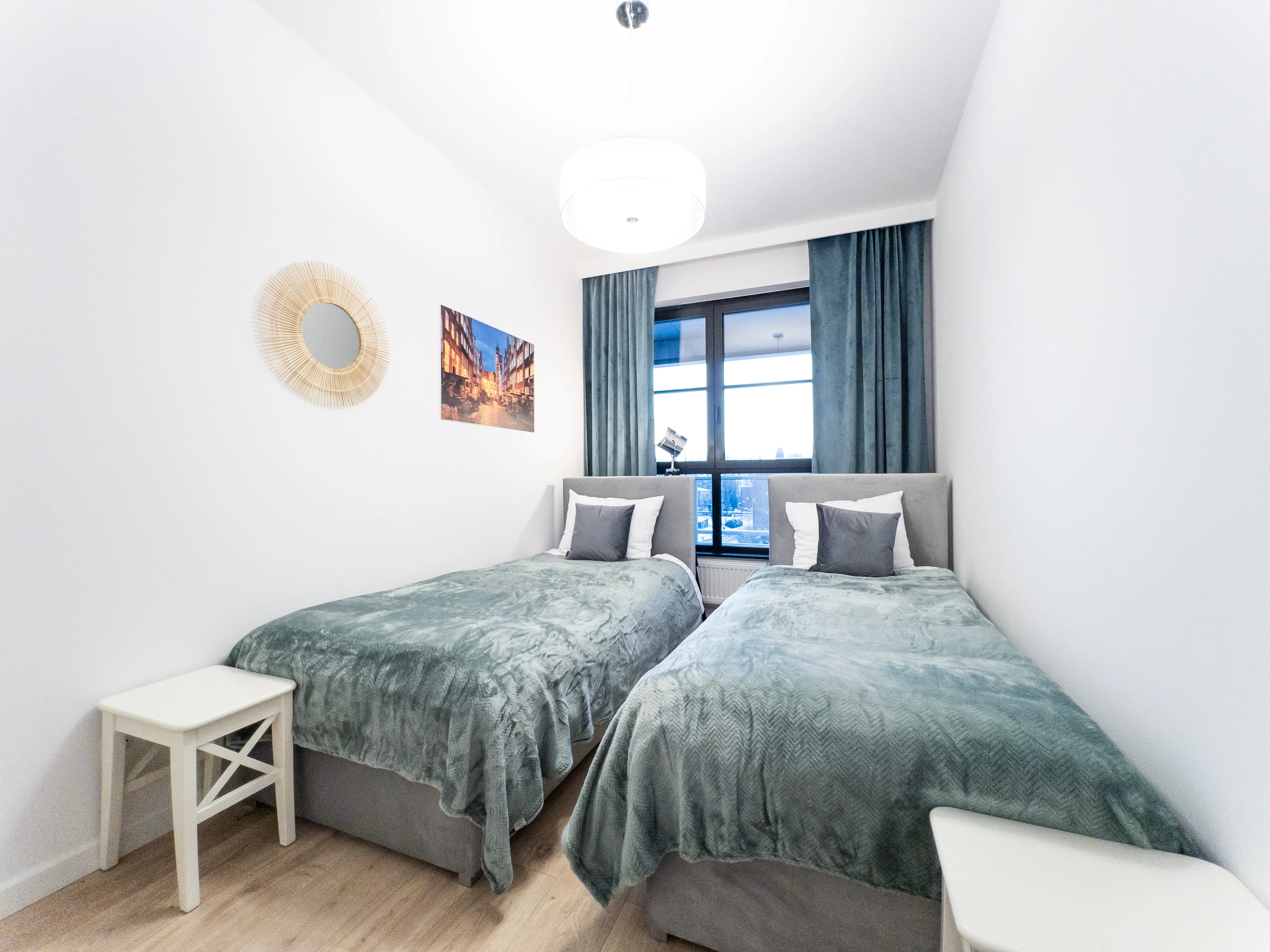 Sypialnia z dwoma łóżkami